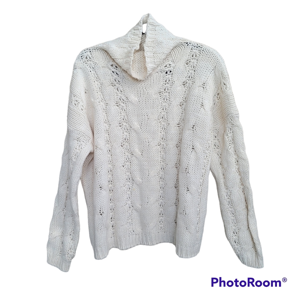 Pistache Chunky Knit Sweater Neutral